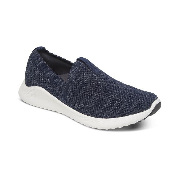 Aetrex Women's Angie Arch Support Sneakers - Navy | USA 9AWUNUF